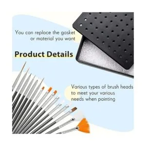 Soporte de base de pintura y 24 varillas de clip de_4