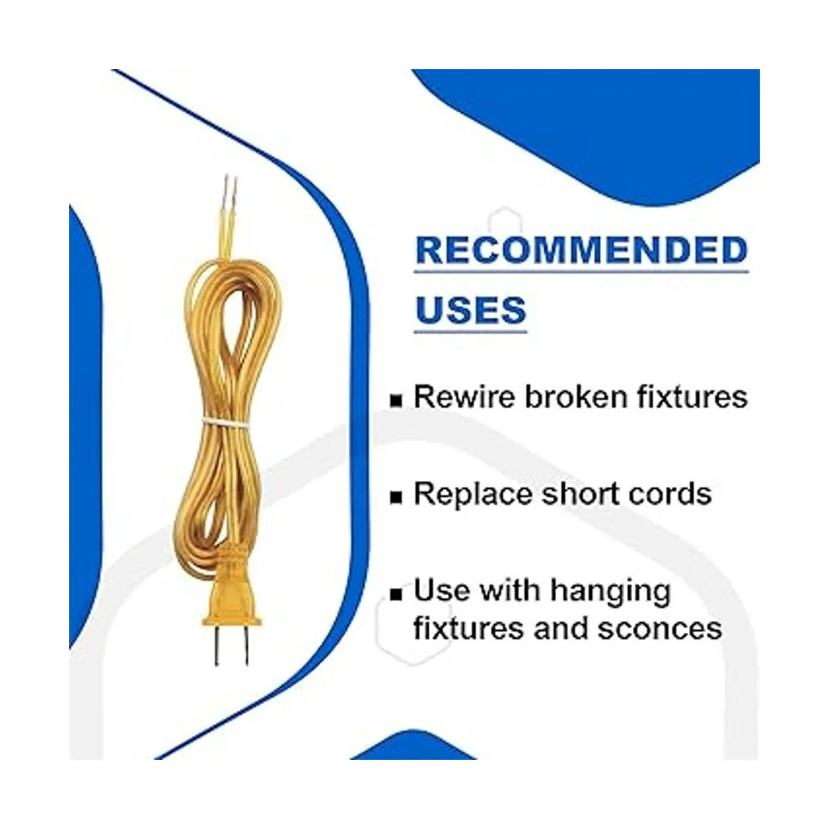 Ciata Cable de lámpara cable de lámpara de 8 pies con_3