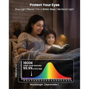 Glocusent Luz ligera de libro de 10 luces LED para leer en_2