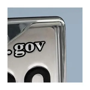 DZGlobal Marco de matrícula de acero con 2 agujeros para_3