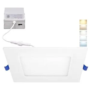 Maxxima Foco LED empotrable cuadrado de 5CCT de 4_1