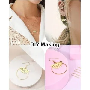 ABONDEVER 60 dijes de latón crudo para hacer joyas_5