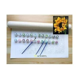 ACANDYL pintura por número girasol DIY pintura por número_5