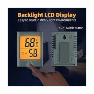 KJCOOSWI Indoor Thermometer for Home 2pack Hygrometer_4