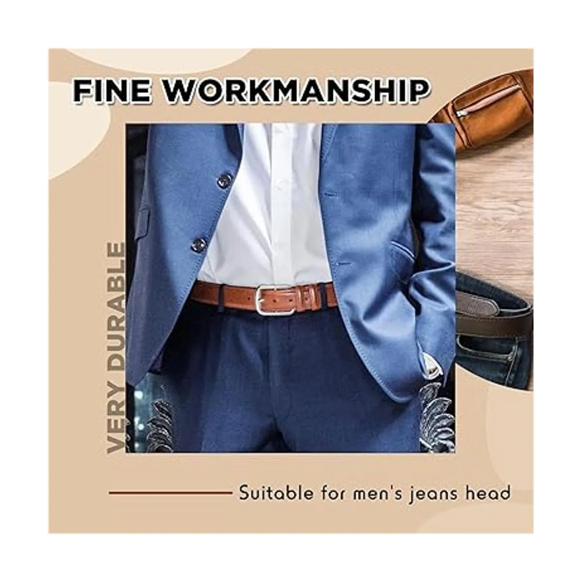 MTLEE 2 hebillas de cinturón cuadradas de acero inoxidable_5