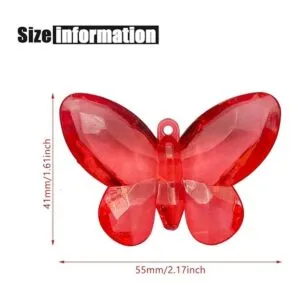 Cristales de gemas acrílicas de colores surtidos mariposa_6