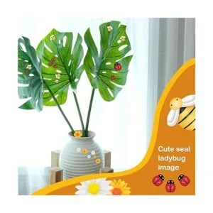 200 piezas de mini cuentas de resina de girasol y abejas_7