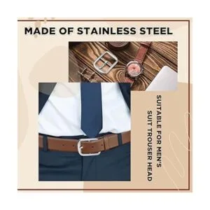 MTLEE 2 hebillas de cinturón cuadradas de acero inoxidable_4