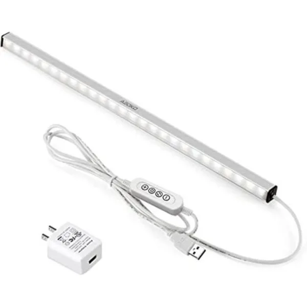 ASOKO Iluminación LED para debajo de gabinete con enchufe_1