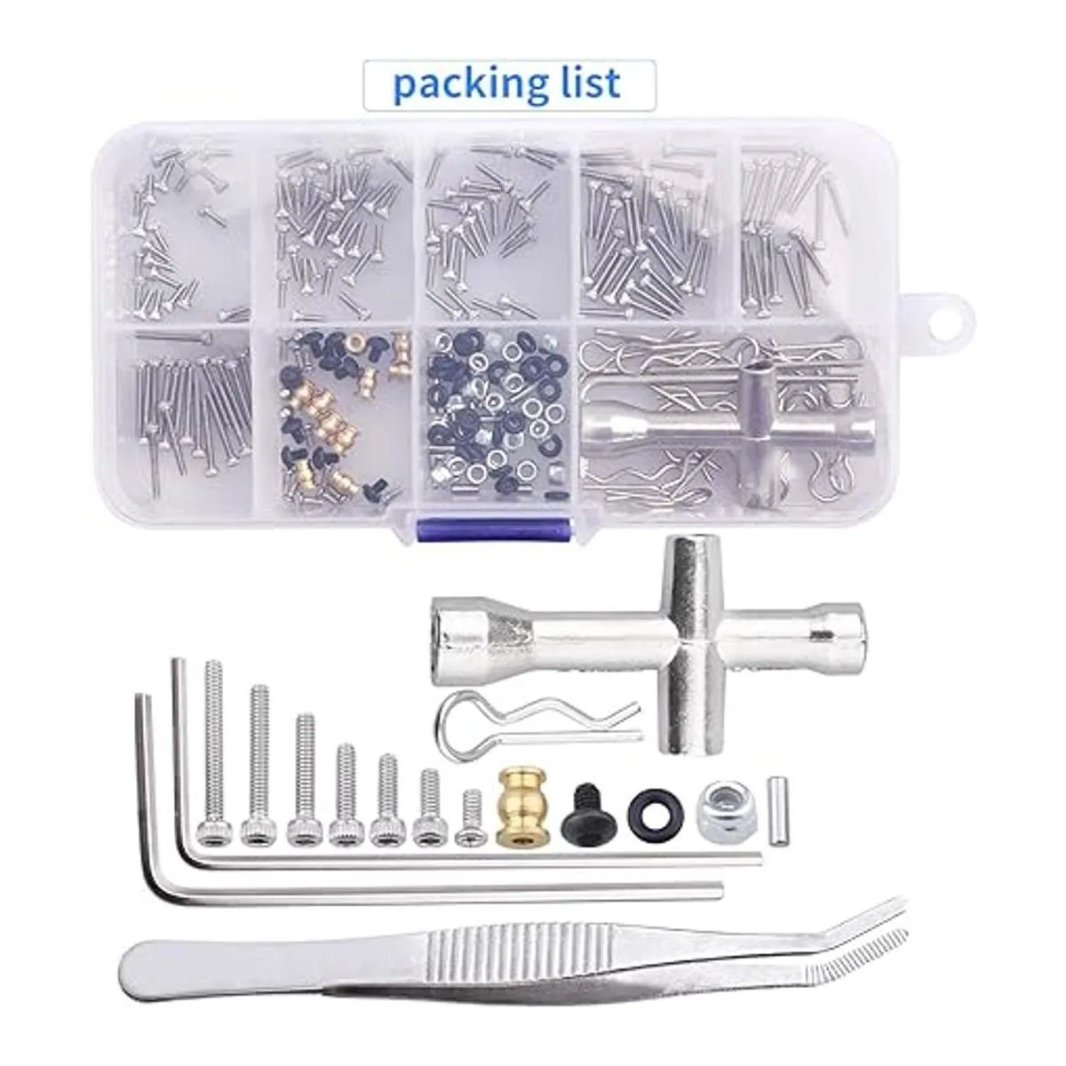 Juego de 271 tornillos M1.4 RC para Axial SCX24 124 RC_5