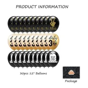 SharkBliss 30 globos RIP Twenties Death to My Twenties_2