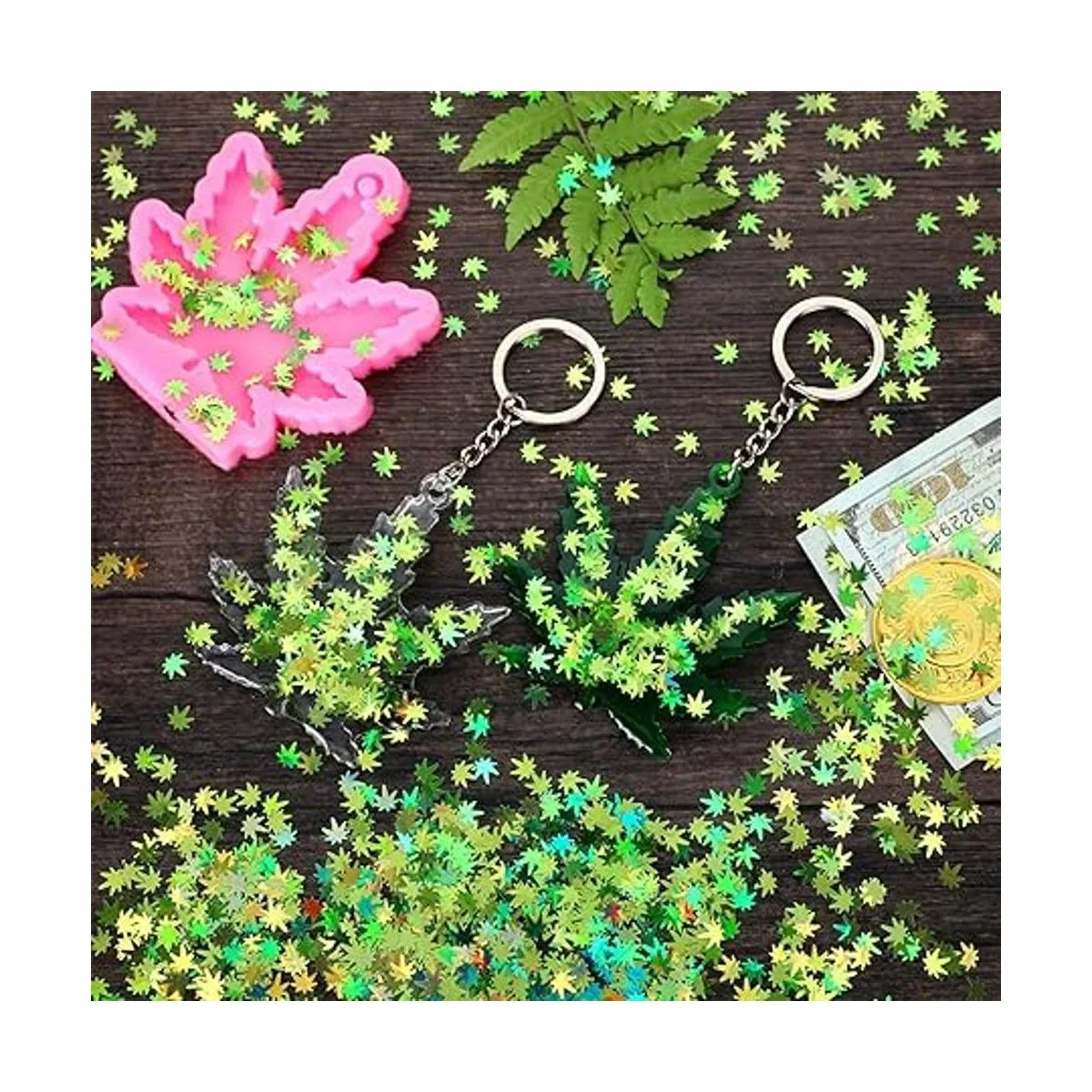 2 moldes de hojas de arce de silicona con 12 piezas_3