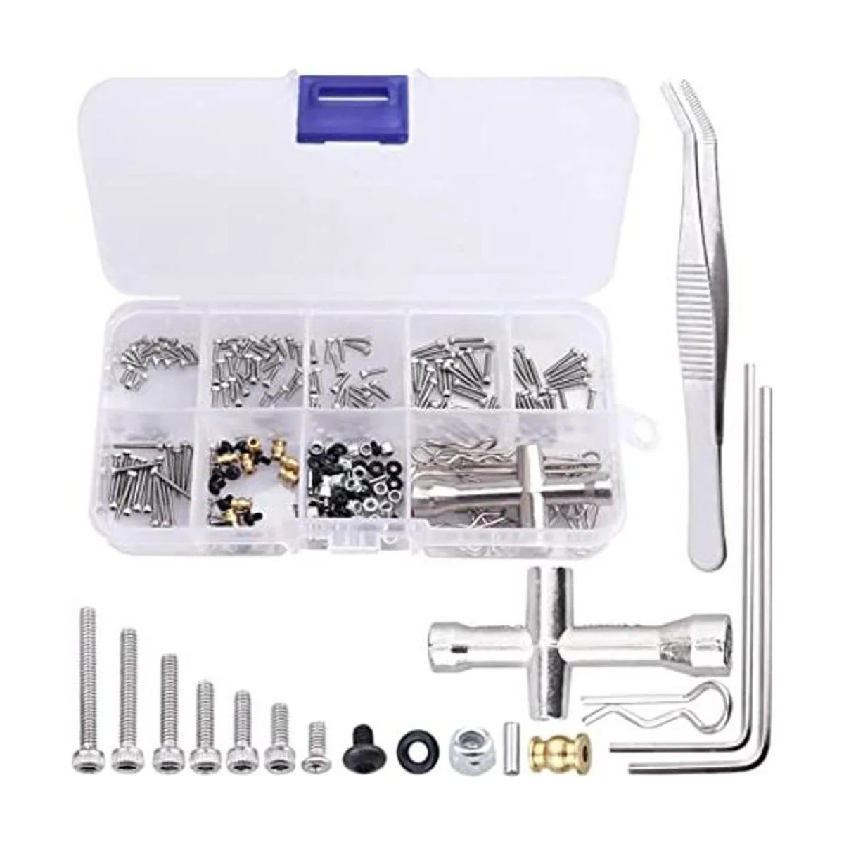 Juego de 271 tornillos M1.4 RC para Axial SCX24 124 RC_1