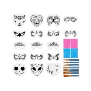 Kit de plantillas faciales de 31 piezas 17 plantillas_1