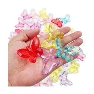 Cristales de gemas acrílicas de colores surtidos mariposa_5