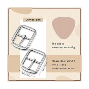 MTLEE 2 hebillas de cinturón cuadradas de acero inoxidable_2