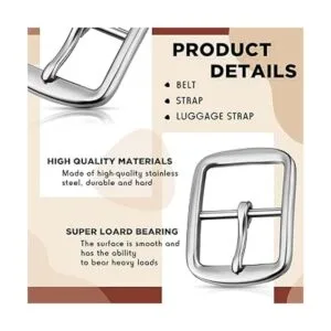 MTLEE 2 hebillas de cinturón cuadradas de acero inoxidable_3