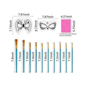 Kit de plantillas faciales de 31 piezas 17 plantillas_2