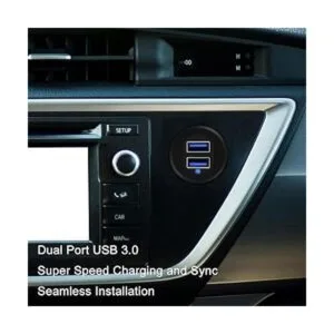 GOBGOD Cable USB 3.0 de doble puerto para coche cable de_3