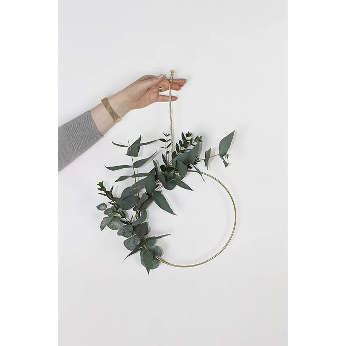 Bastex 15 anillos de metal dorado para manualidades_6