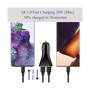 Adaptador de cargador de coche USB cargador rápido QC_2