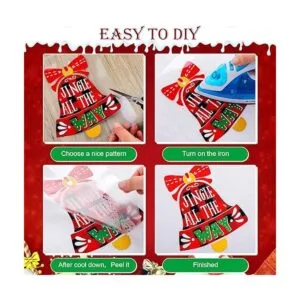 36 hojas de transferencia de calor de Navidad para_4