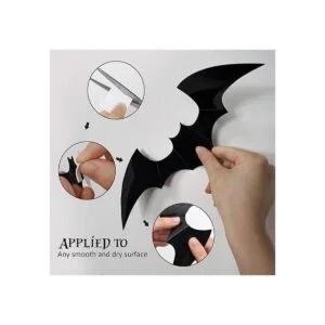 Coogam Decoración de murciélagos 3D de Halloween 60_3