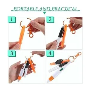 30 bolígrafos retráctiles con mini rotuladores de_4