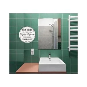 FaCraft Letrero de baño con sistema séptico letrero de_2