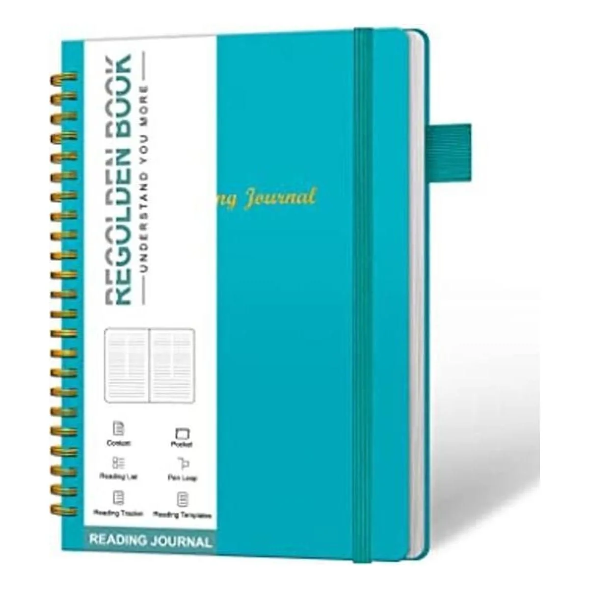 Agenda de diario de lectura cuaderno de cuero de tapa_1