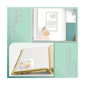 10 juegos de bolsillos transparentes en las esquinas de_6