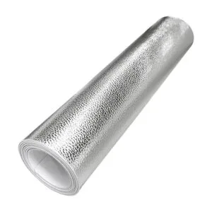 HYANG Hojas de cuero sintético plateado en relieve de_3