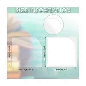 10 juegos de bolsillos transparentes en las esquinas de_3