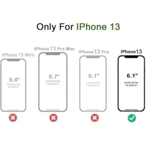 WORLDMOM Funda compatible con iPhone 13 funda protectora_4