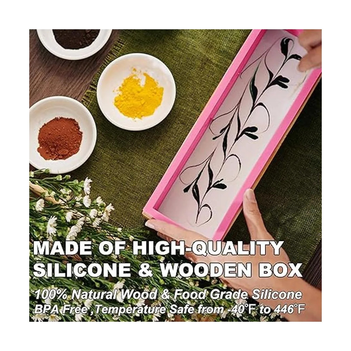 Lerykin LERYKIN Molde de jabón rectangular Molde de_2