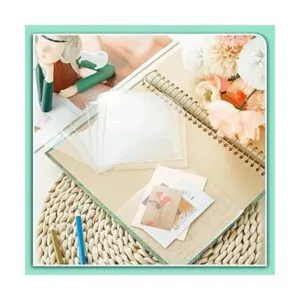 10 juegos de bolsillos transparentes en las esquinas de_5