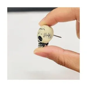 Ackron Broches de presión con diseño de calavera_3