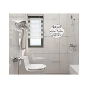 FaCraft Letrero de baño con sistema séptico letrero de_5