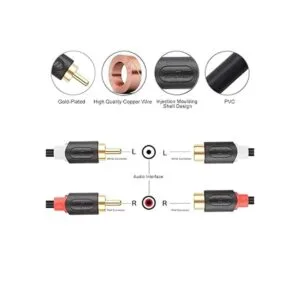 JD Cable de extensión RCA cable RCA chapado en oro serie_2