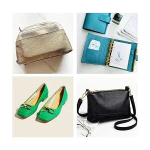 HYANG Hojas de cuero sintético plateado en relieve de_5