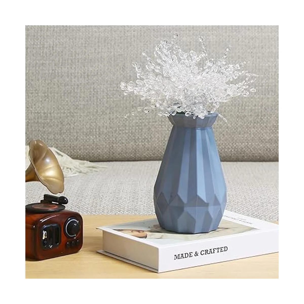 FOIMAS 50 tallos de gota de cuentas acrílicas ramo de_5