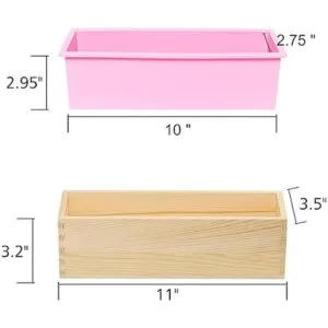 Lerykin LERYKIN Molde de jabón rectangular Molde de_5