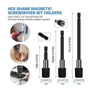 Juego de 24 extensiones de brocas flexibles accesorios de_3