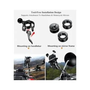 BRCOVAN Base de montaje de manillar de bola de aleación de_5