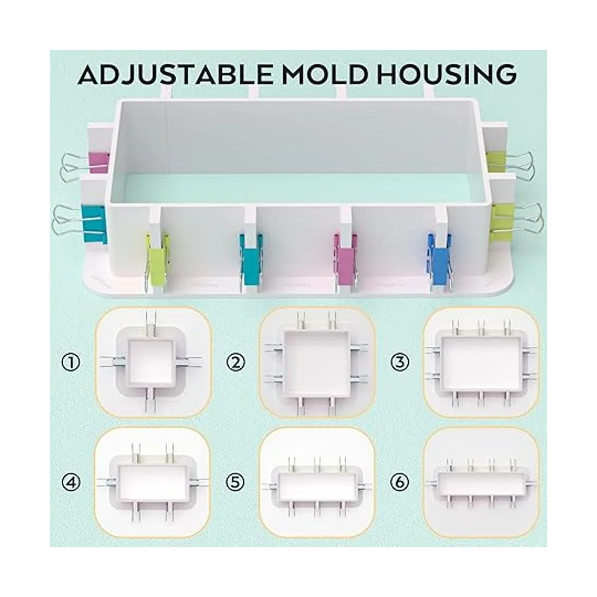Nicpro Moldes ajustables para la fabricación de moldes de_4
