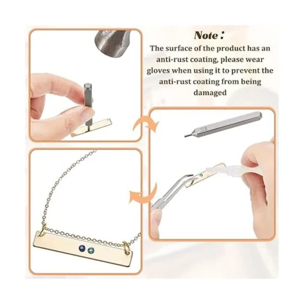 El kit de punzones de metal de Crystal Setter incluye 3_4