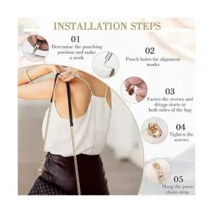 5 correas de cadena doradas para monedero 10 piezas de_5