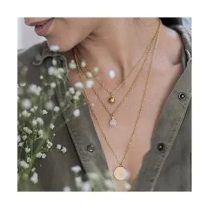 Jishi Cadena de oro de 33 pies de acero inoxidable de_5