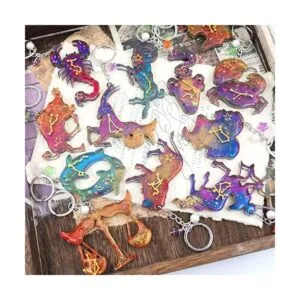 Moldes de resina del zodiaco molde de silicona para_2