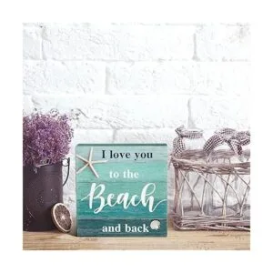 Jetec Letrero decorativo de playa con texto en inglés I_5